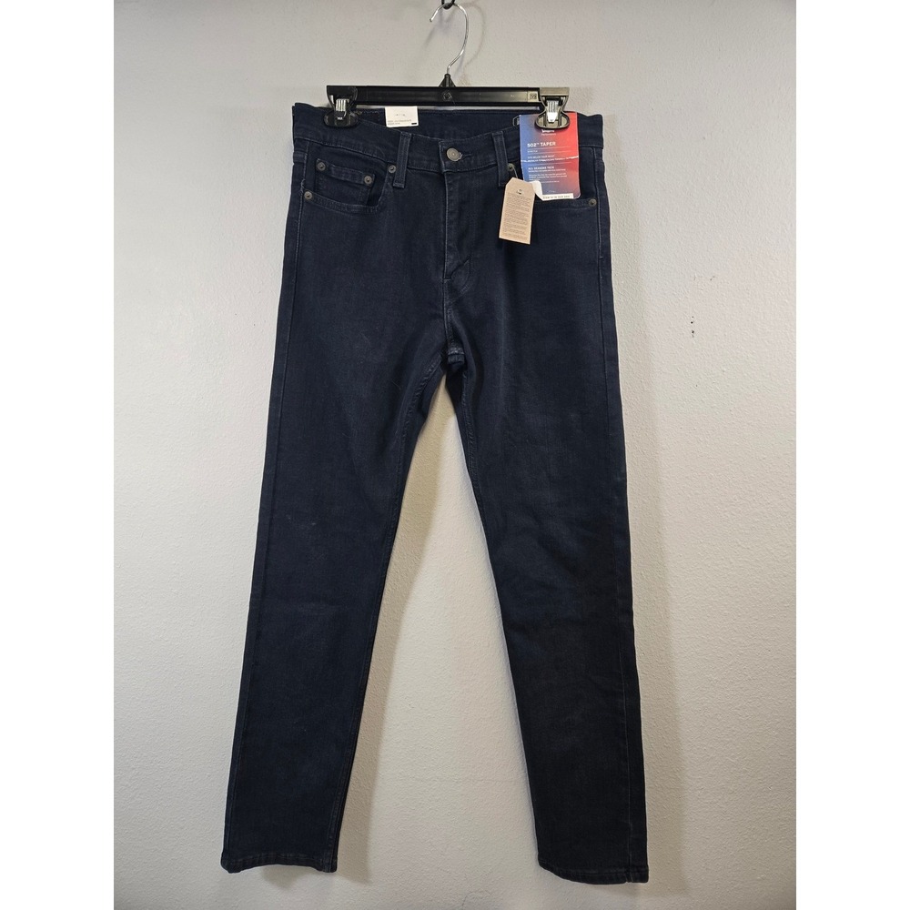 Levi's Dark Wash Performance Stretch 502 Taper Jeans 30x32